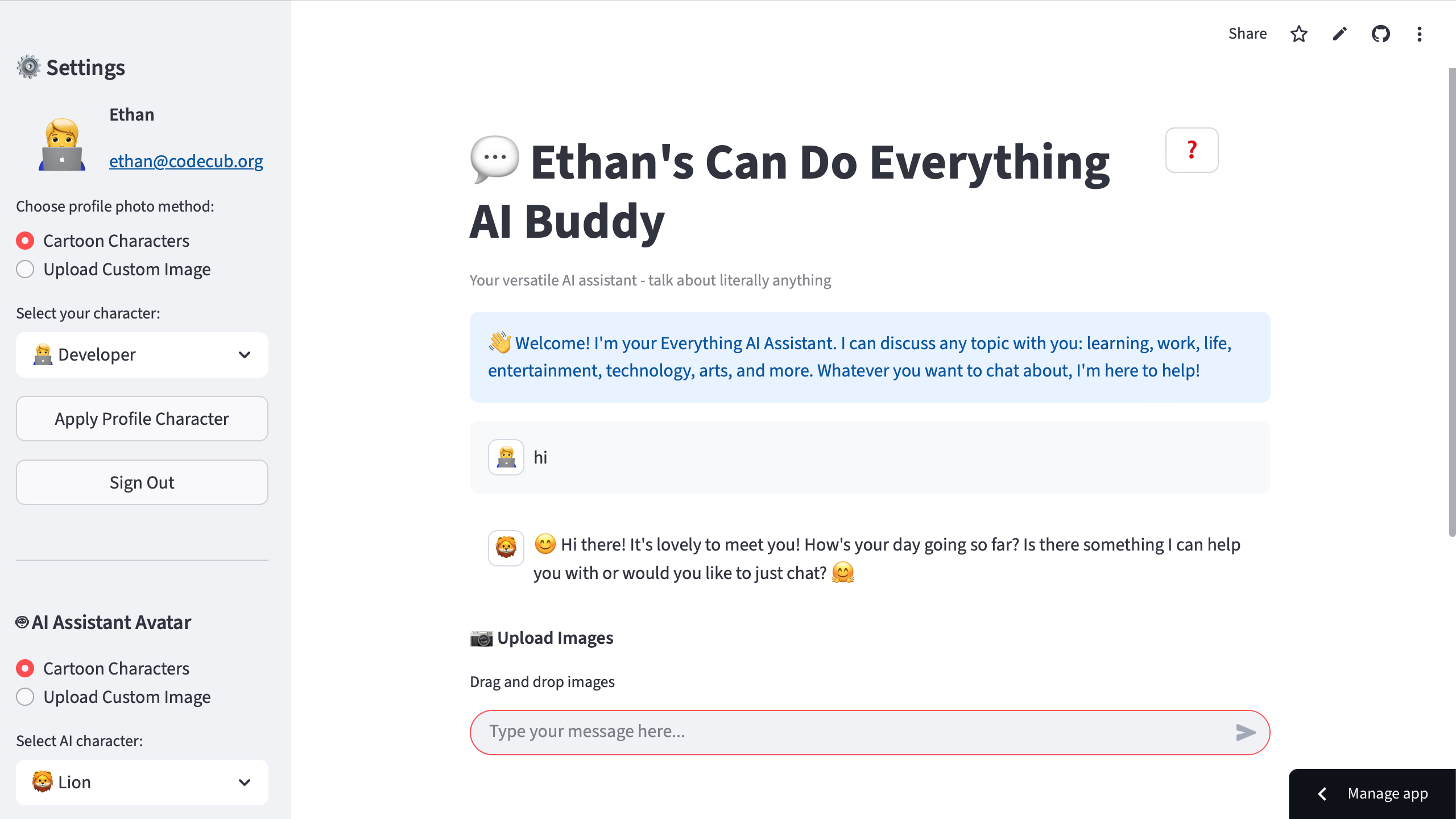 Study Buddy AI Assistant Screenshot